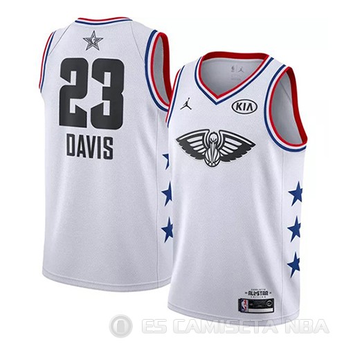Camiseta Anthony Davis #23 All Star 2019 New Orleans Pelicans Blanco - Haga un click en la imagen para cerrar